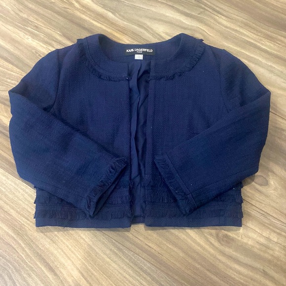 Karl Lagerfeld Paris Crop Jacket - Picture 1 of 3